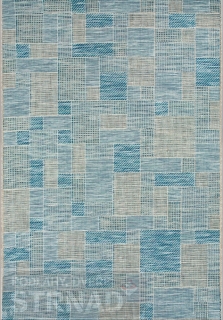 Kusový koberec Terazza 21107/733 Ivory/Silver/Blue 80 x 150 cm