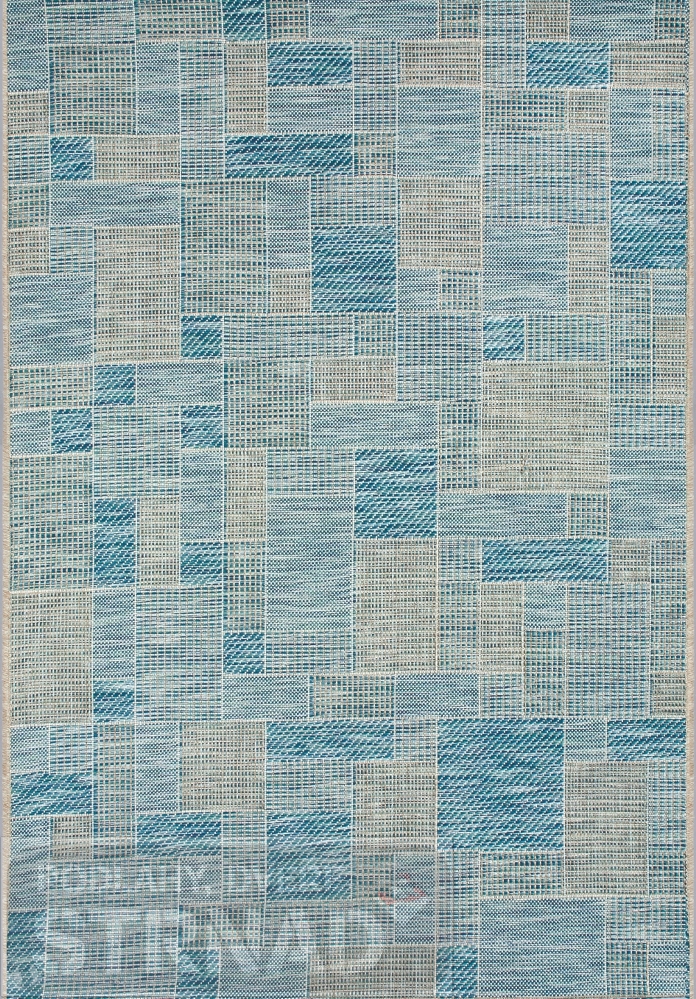 Kusový koberec Terazza 21107/733 Ivory/Silver/Blue 120 x 170 cm
