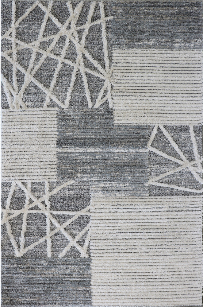 Kusový koberec Cannes 7884B white / I. grey 140 x 200 cm