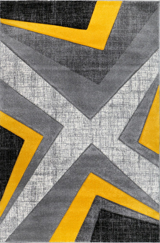 Kusový koberec Warner 1180A 80 x 150 cm žlutá