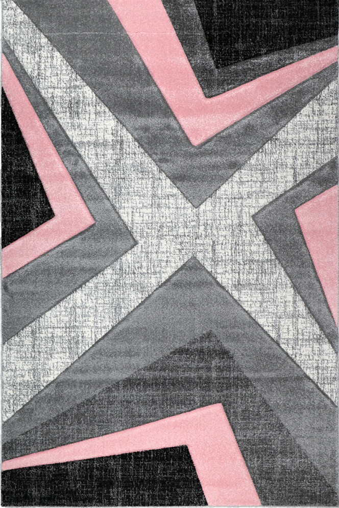 Kusový koberec Warner 1180A 140 x 200 cm růžová