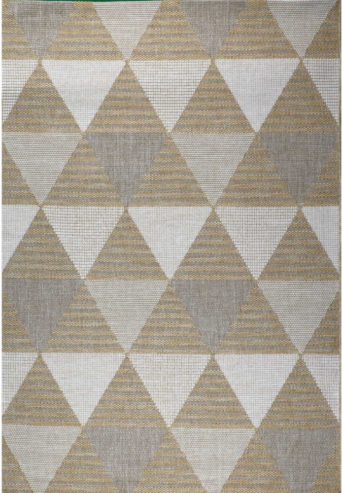Kusový koberec Flat 21132 zlatý 80 x 150 cm