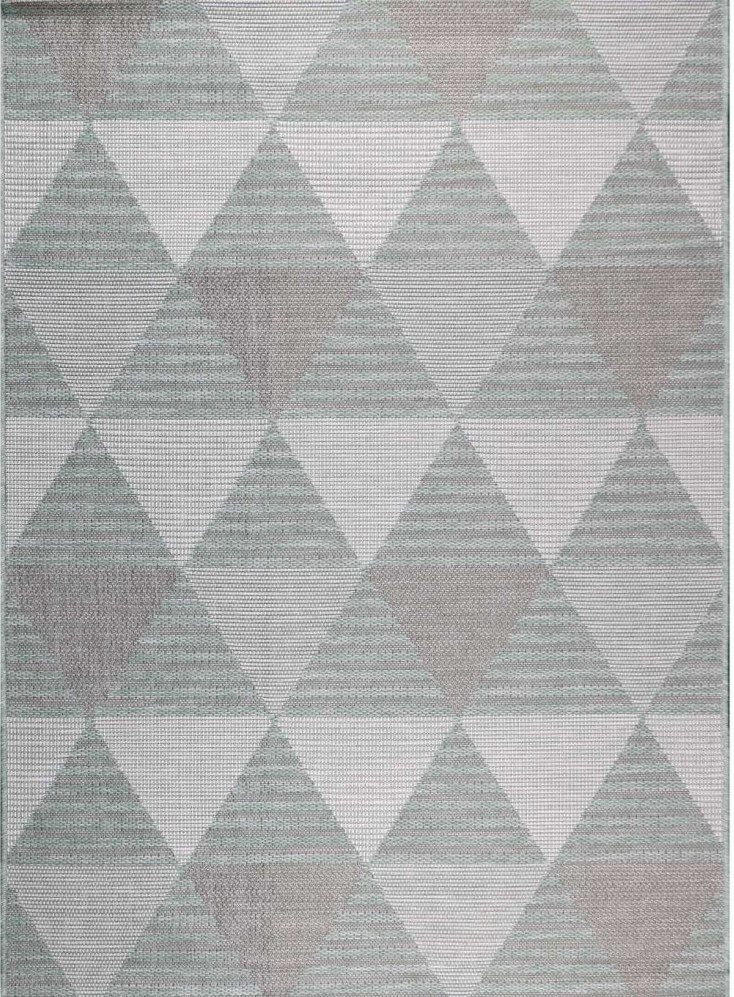 Kusový koberec Flat 21132 zelený 80 x 150 cm