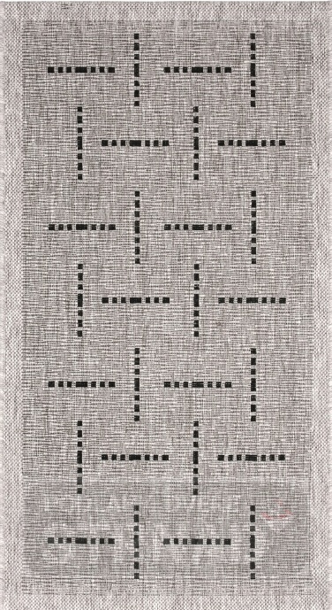 Kusový koberec Floorlux 20008/04 Silver Black 80 x 150 cm