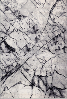 Kusový koberec Mramor 9090A silver 190 x 280 cm