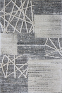 Kusový koberec Cannes 7884B white / I. grey 60 x 110 cm